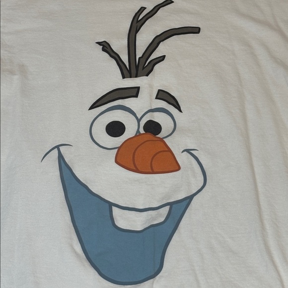 Disney Olaf Frozen White T-Shirt, Tee, Large - Picture 2 of 5